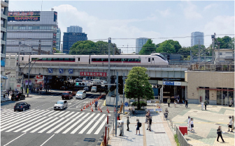 「上 野」駅まで28分（27分）